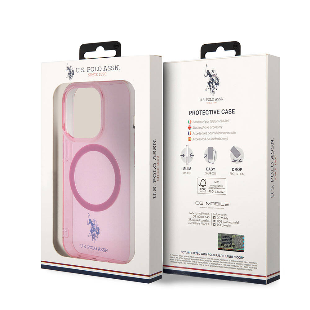 U.S. Polo Assn. iPhone 15 Pro Max Orjinal Lisanslı Magsafe Şarj Özellikli Transparan Tasarım Telefon Kılıfı - 22 U.S. Polo Assn. iPhone 15 Pro Max Orjinal Lisanslı Magsafe Şarj Özellikli Transparan Tasarım Telefon Kılıfı - 22